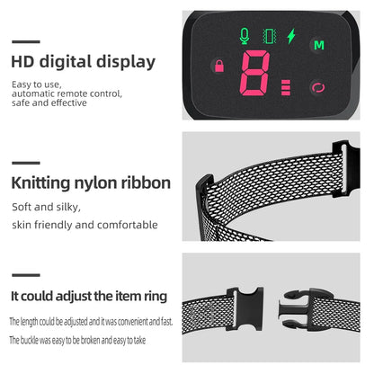 Anti-Bark Dog Collar – Smart Automatic Bark Stopper with HD Display