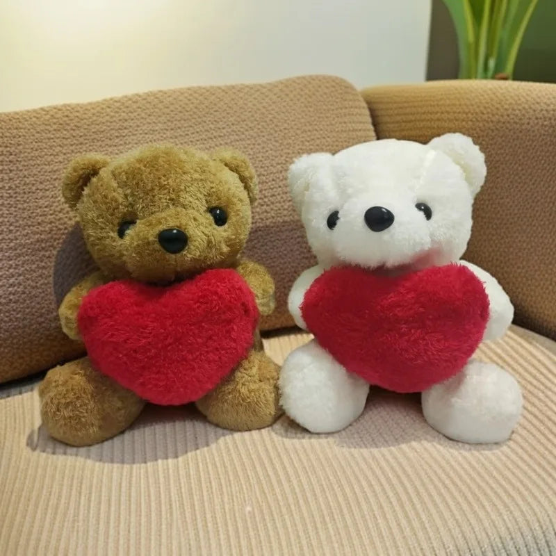 Heart Teddy Bear Plush Stuffed Animal – Valentine's & Christmas Gift