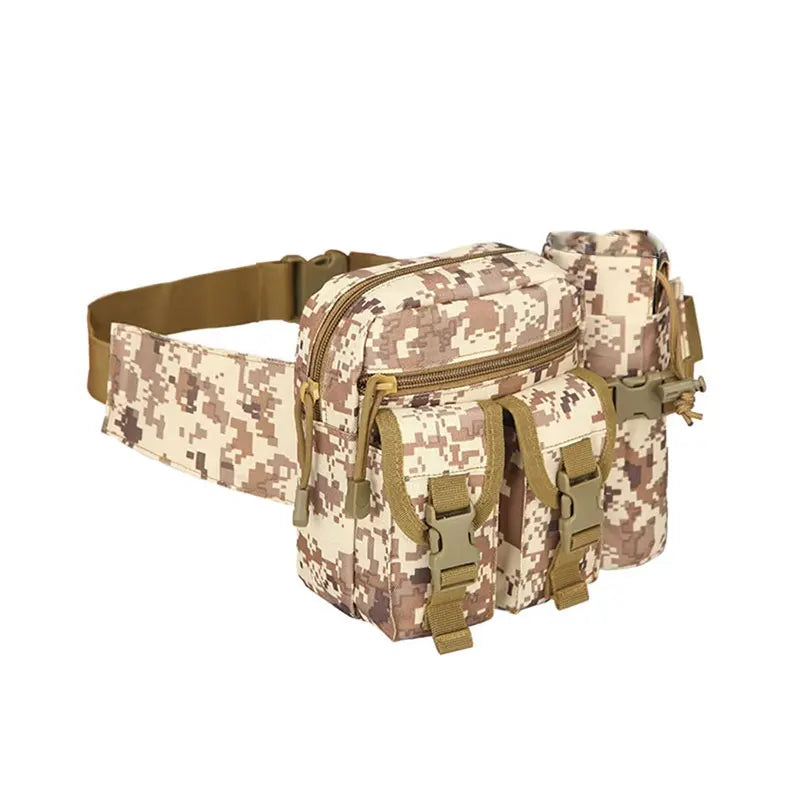 Tactical Waist Pack with Water Bottle Holder – Men's Outdoor Fanny Pack