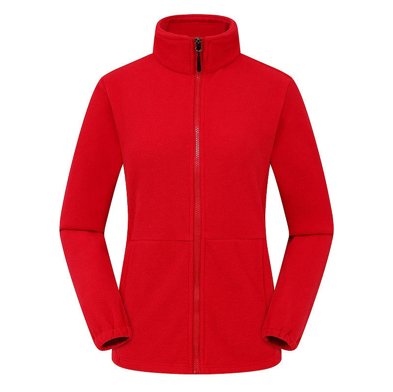 Women's Polar Fleece Jacket – Windproof Thermal Outdoor Coat