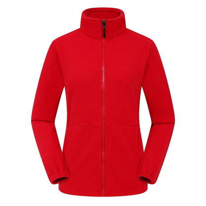 Women's Polar Fleece Jacket – Windproof Thermal Outdoor Coat