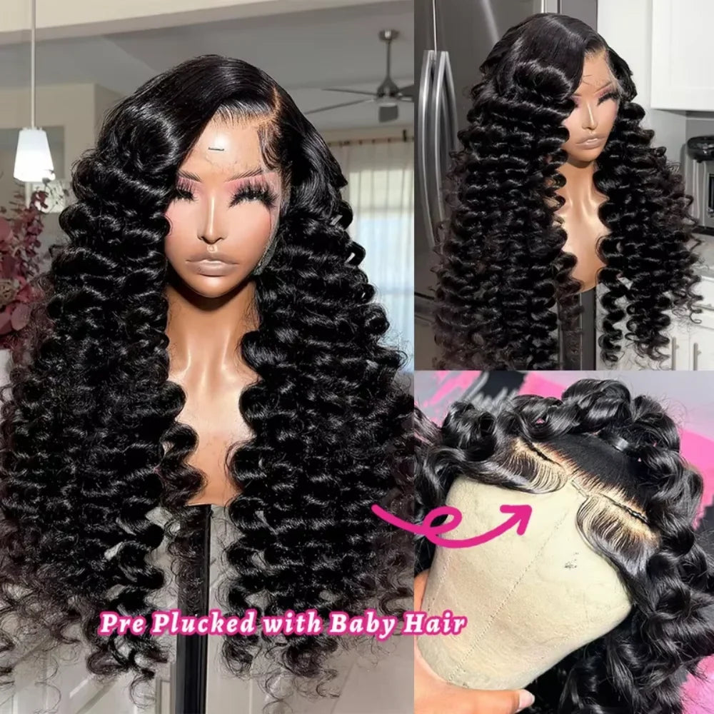 Loose Deep Wave Lace Front Wig Human Hair 13x4 13x6 HD