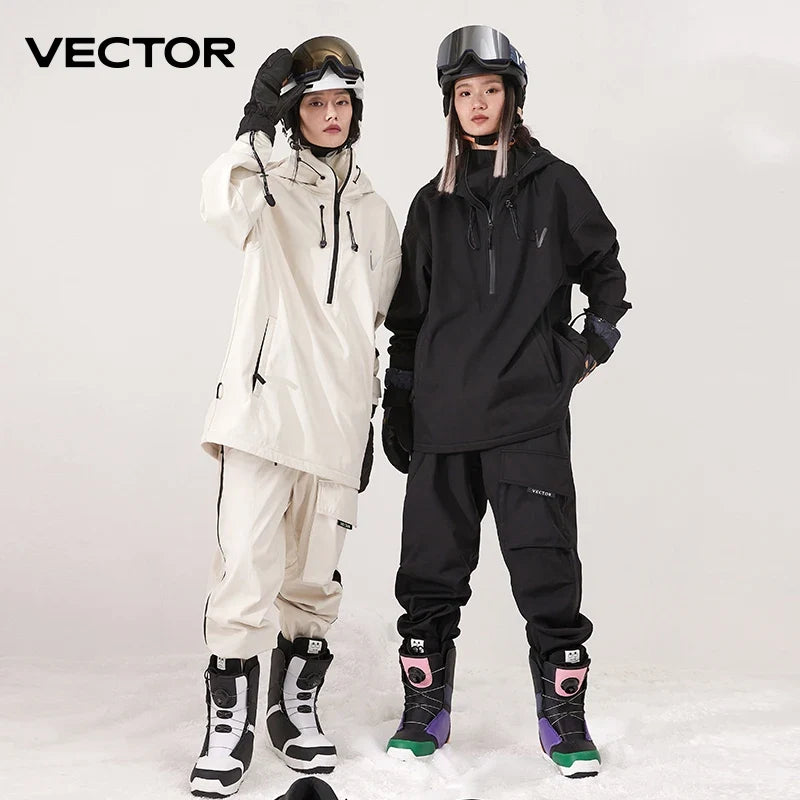 Ski Jacket & Pants Set – Waterproof Windproof Winter Ski Suit for Men & Women