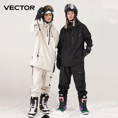Ski Jacket & Pants Set – Waterproof Windproof Winter Ski Suit for Men & Women