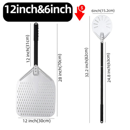 Aluminum Pizza Peel – Hard Anodized Bread Paddle for Oven Baking