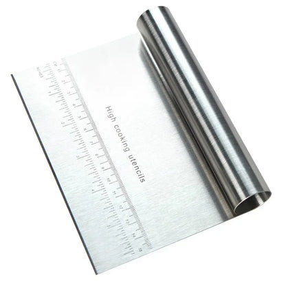 Stainless Steel Dough Scraper with Scale – Bench Cutter