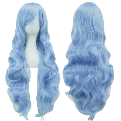Long Curly Cosplay Wig – Synthetic Party Wig for Women
