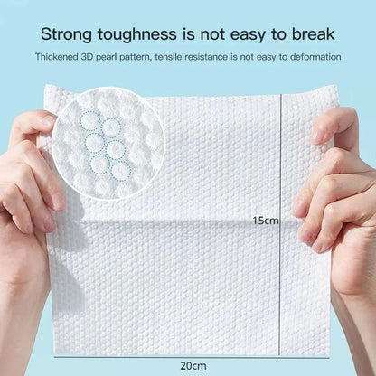 Disposable Cotton Face Towels – Soft Dry Wipes 50/100pcs