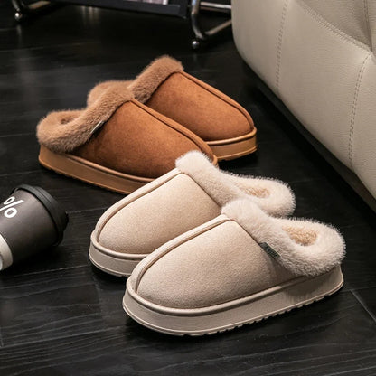 Fluffy Winter Slippers – Warm Indoor House Shoes Unisex