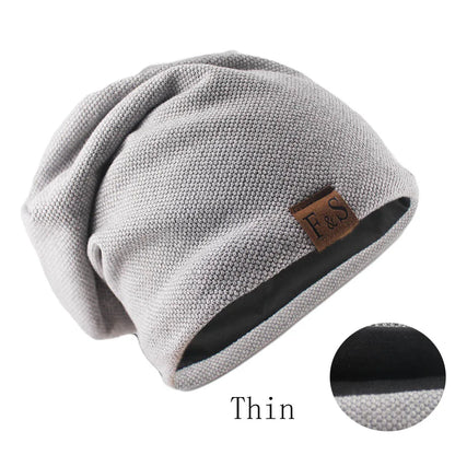 Knit Beanie Hat – Unisex Slouchy Skullcap for Men & Women