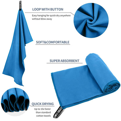 Microfiber Quick-Dry Bath Towel – Lightweight & Absorbent