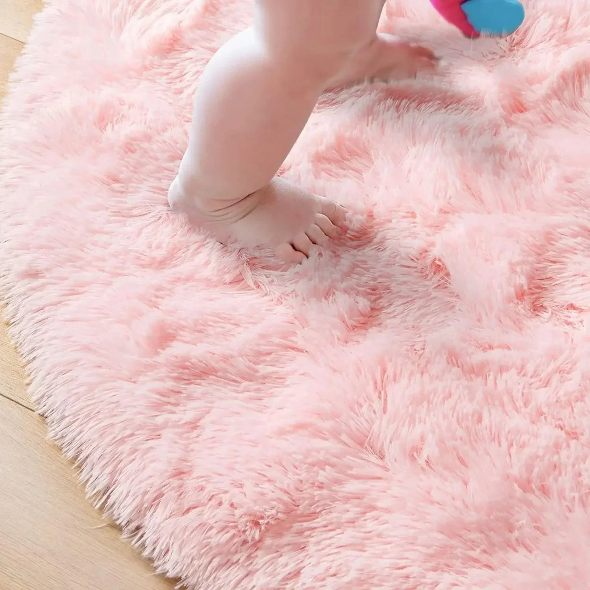 Fluffy Round Rug – Ultra-Soft Plush Mat for Bedroom & Living Room