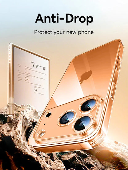 Joyroom Clear iPhone Case – Ultra-Thin Transparent Shockproof Cover with Lens Protection