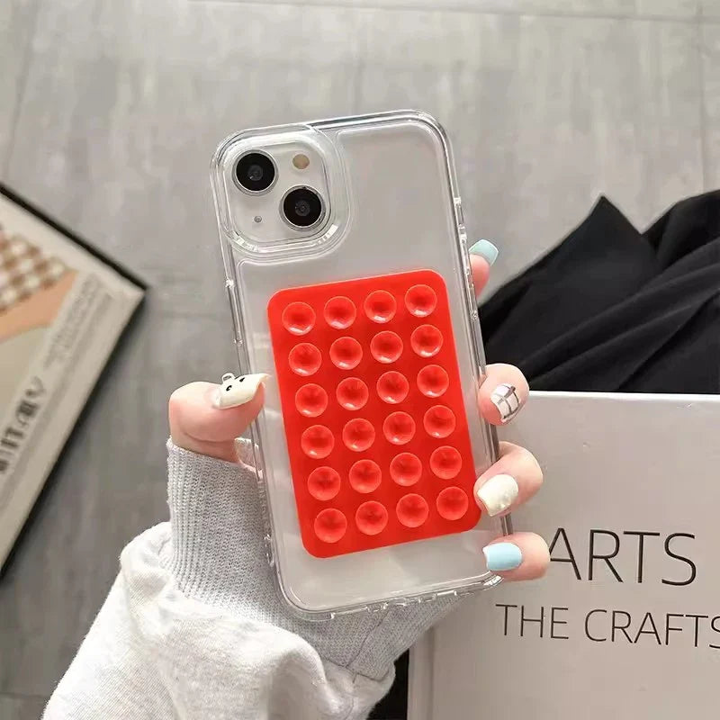 Transparent Airbag iPhone Case – 3D Suction Cup Drop Protection
