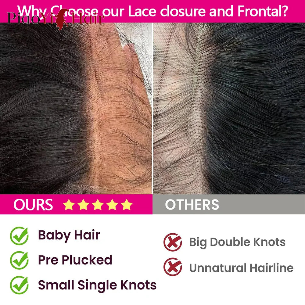 HD Lace Frontal Straight Brazilian Virgin Human Hair 13x4 13x6 4x4 5x5 6x6 2x6