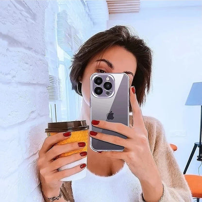 Clear Airbag iPhone Case – Shockproof Transparent Cover with Camera Protection