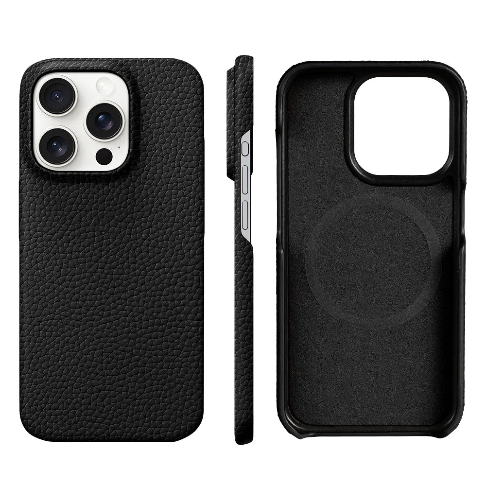 Genuine Leather MagSafe Case for iPhone 15 & 16 Series