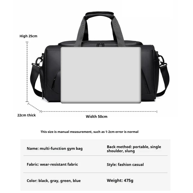 Sports Gym Duffle Bag – Large Capacity Travel & Workout Bag