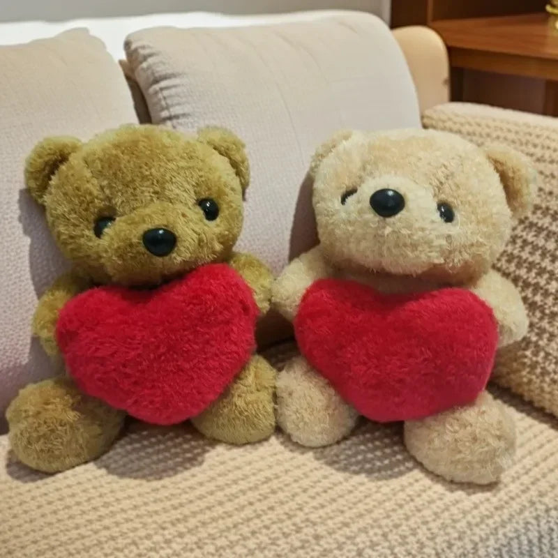 Heart Teddy Bear Plush Stuffed Animal – Valentine's & Christmas Gift