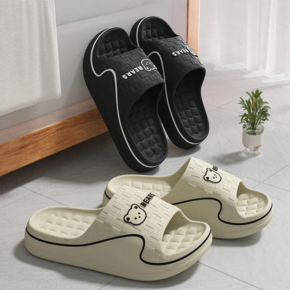 Cute Bear EVA Slippers – Non-Slip Soft Sole House Sandals for Women