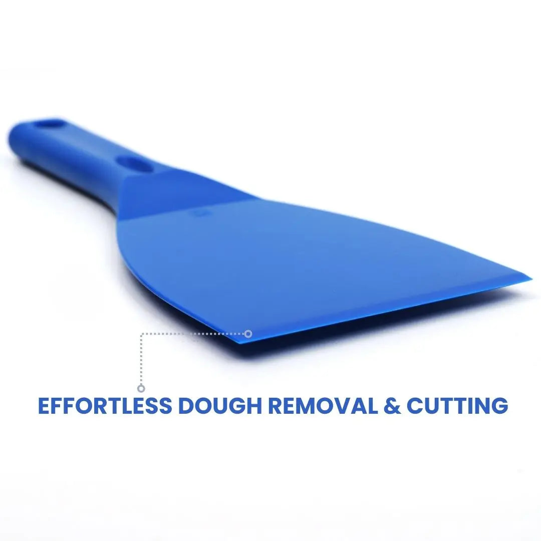 Pizza Dough Scraper & Spatula Cutter – Flexible Kitchen Tool with Hanging Bracket