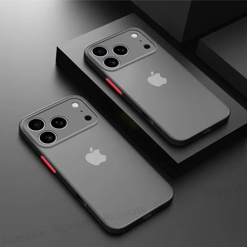 iPhone 17 Matte Frosted Hard Case with Camera Protection