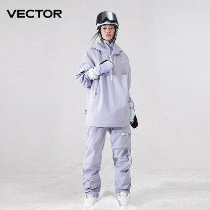 Ski Jacket & Pants Set – Waterproof Windproof Winter Ski Suit for Men & Women