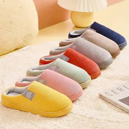 Plush Indoor Slippers – Thick Soft Bottom Anti-Slip Winter House Shoes