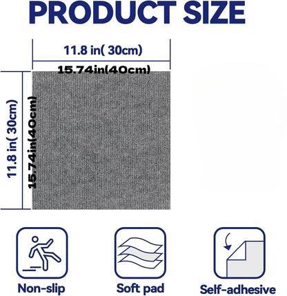 Peel and Stick Carpet Tiles – Self Adhesive Floor Rug Squares