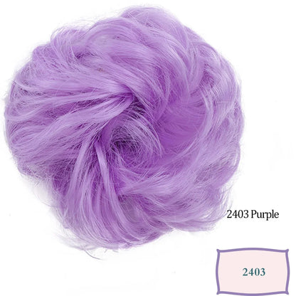 Messy Bun Hair Scrunchie – Synthetic Chignon Updo Hairpiece