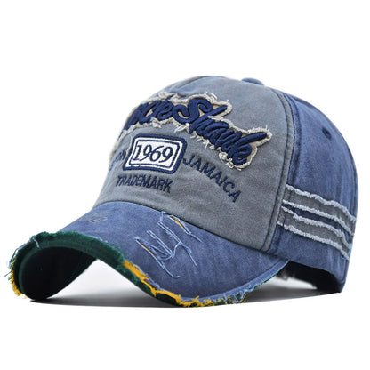 Vintage 1969 Embroidered Baseball Cap – Washed Cotton Snapback