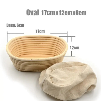 Banneton Bread Proofing Basket – Rattan Dough Proving Basket