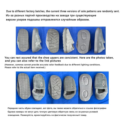 Plush Winter Slippers – Closed-Toe Wrap-Heel Warm Indoor Shoes