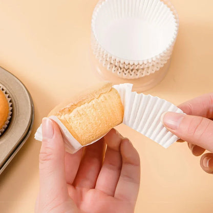 Cupcake Liners Greaseproof Baking Cups – Food Grade Muffin Wrappers (100/500/1000 pcs)