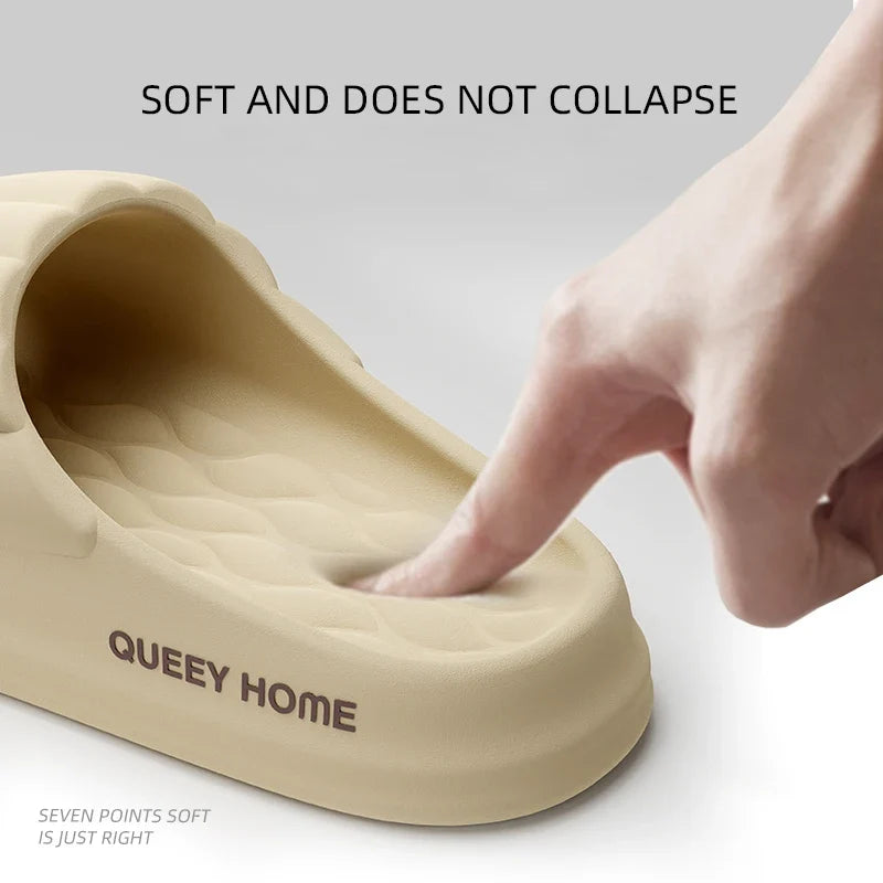 Thick Sole Slide Slippers – Soft Bouncy Comfort Anti-Slip Sandals for Men