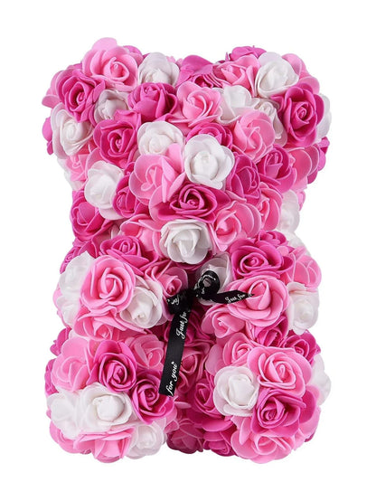 Rose Teddy Bear – Artificial Foam Flower Bear Gift
