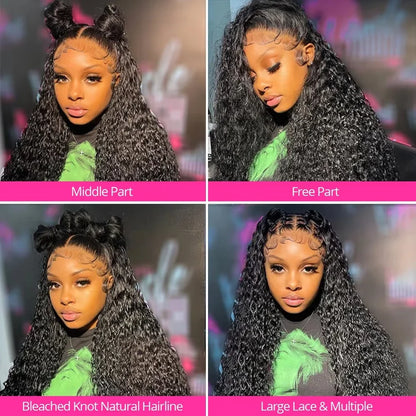13x4 HD Lace Front Wig Deep Water Wave Human Hair – Pre-Plucked