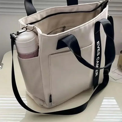 Casual Tote Bag Large Capacity Waterproof Nylon Shoulder Bag