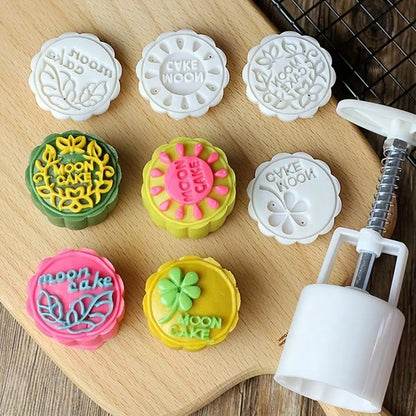 Mooncake Mold DIY Hand Press – Pastry & Mung Bean Cake Stamp