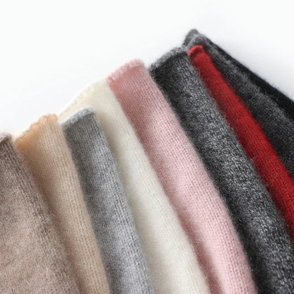100% Cashmere Knit Beanie – Luxury Winter Hat for Women & Men