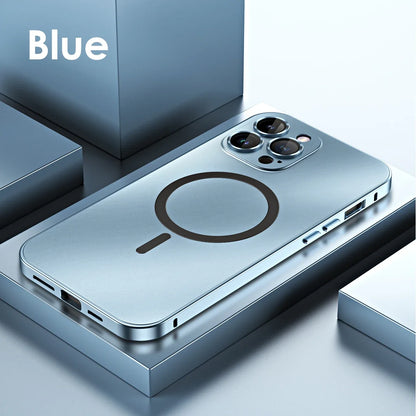 MagSafe iPhone Case – Aluminum Metal Frame with Lens Protection