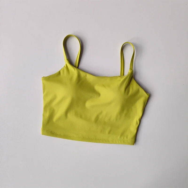 Women's Push-Up Sports Bra with Fixed Removable Pads