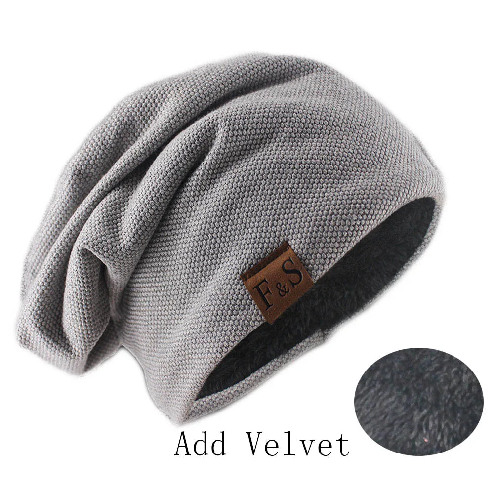 Knit Beanie Hat – Unisex Slouchy Skullcap for Men & Women