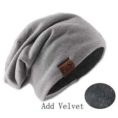 Knit Beanie Hat – Unisex Slouchy Skullcap for Men & Women