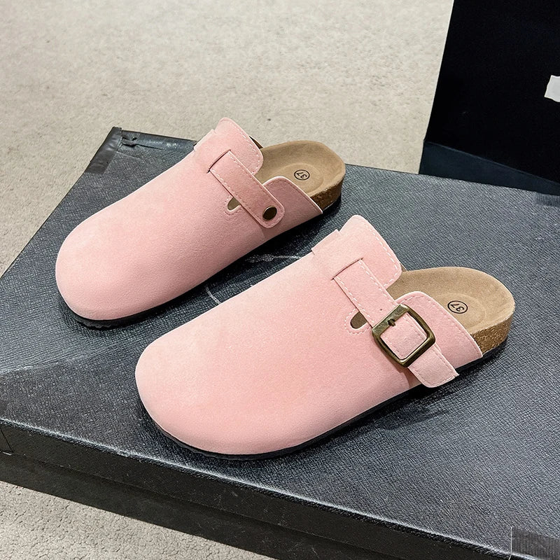 Suede Cork Clogs – Arch Support Mules for Men & Women