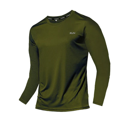 Men's Quick Dry Long Sleeve Gym Shirt – Running & Fitness Top