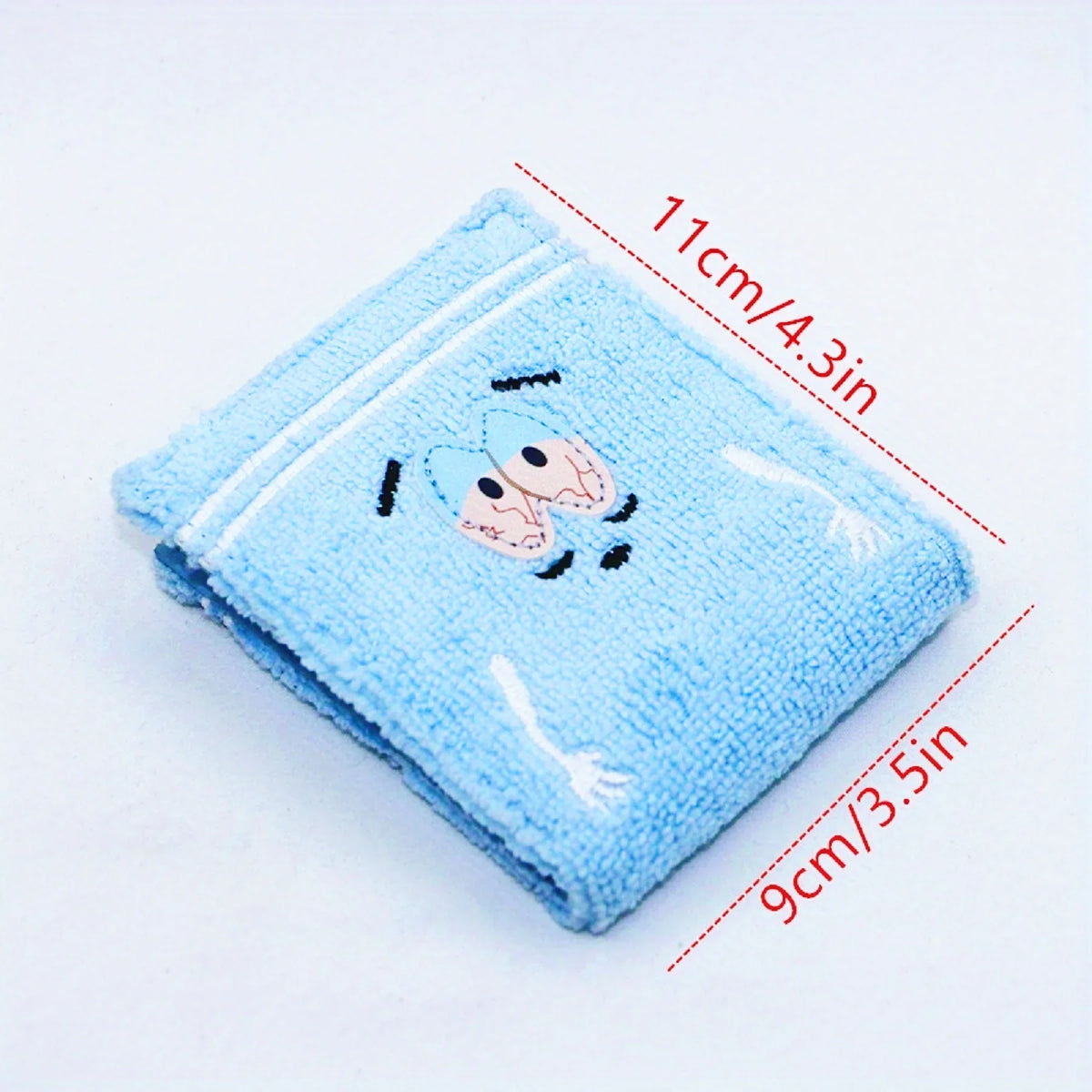 Anime Embroidered Card Holder Wallet – Cute Towel Cloth ID Wallet