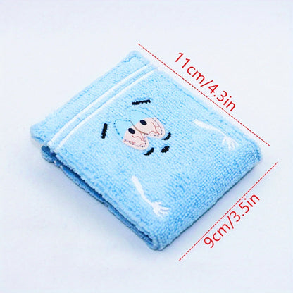 Anime Embroidered Card Holder Wallet – Cute Towel Cloth ID Wallet