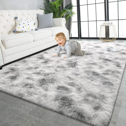 Soft Plush Area Rug for Bedroom & Living Room – Fluffy Floor Carpet