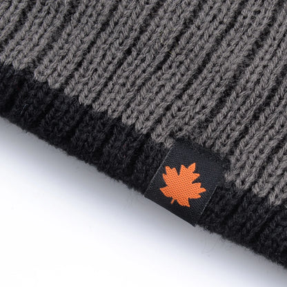 Men’s Fleece Lined Knitted Beanie Hat Warm Winter Cap